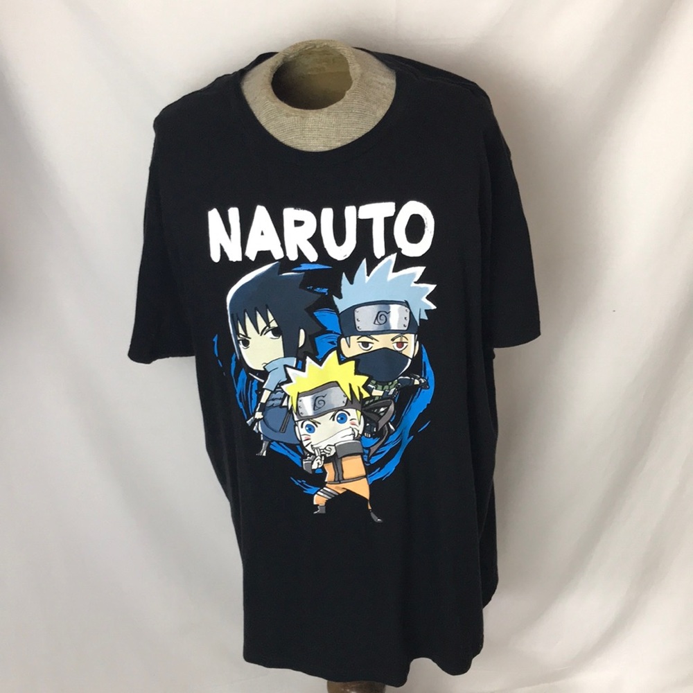 Ripple junction Shonen jump Naruto Shippuden black graphic t-shirt Sz XL